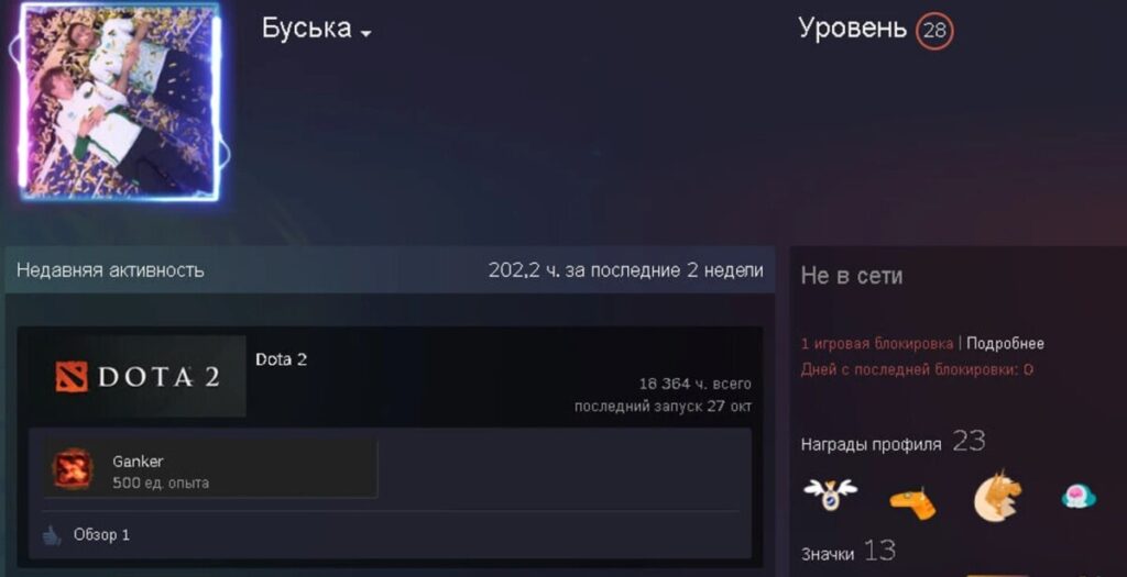 Steam профиль Станислава “Malr1ne” Поторака