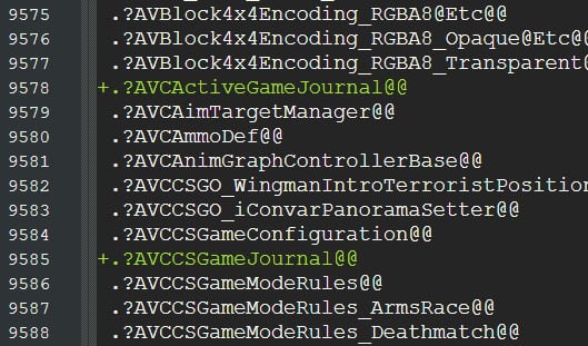 Строки кода CS2