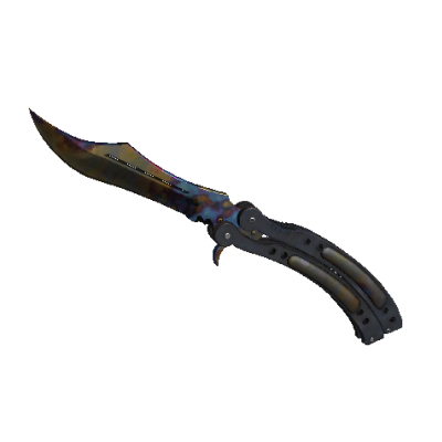 Нож-бабочка | Поверхностная закалка