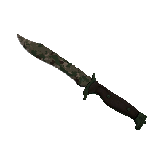 Нож Боуи | Пиксельный камуфляж &laquo;Лес&raquo;