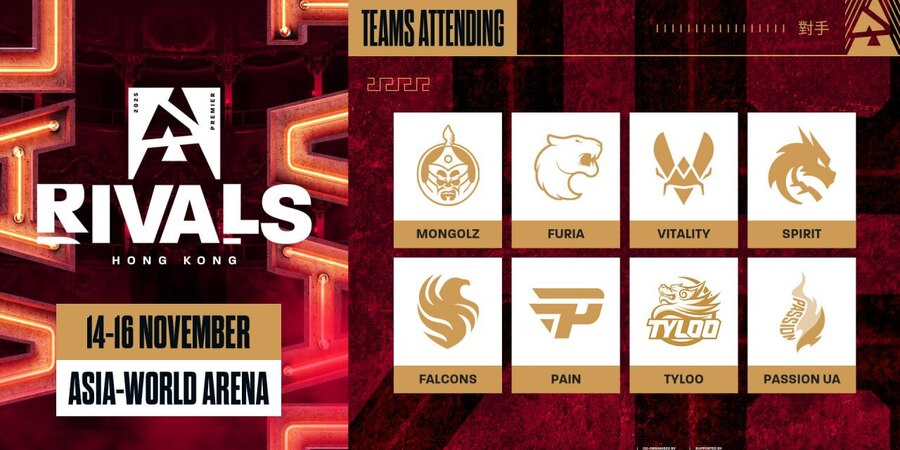 BLAST анонсировали список команд на второй сезон Rivals в Гонконге