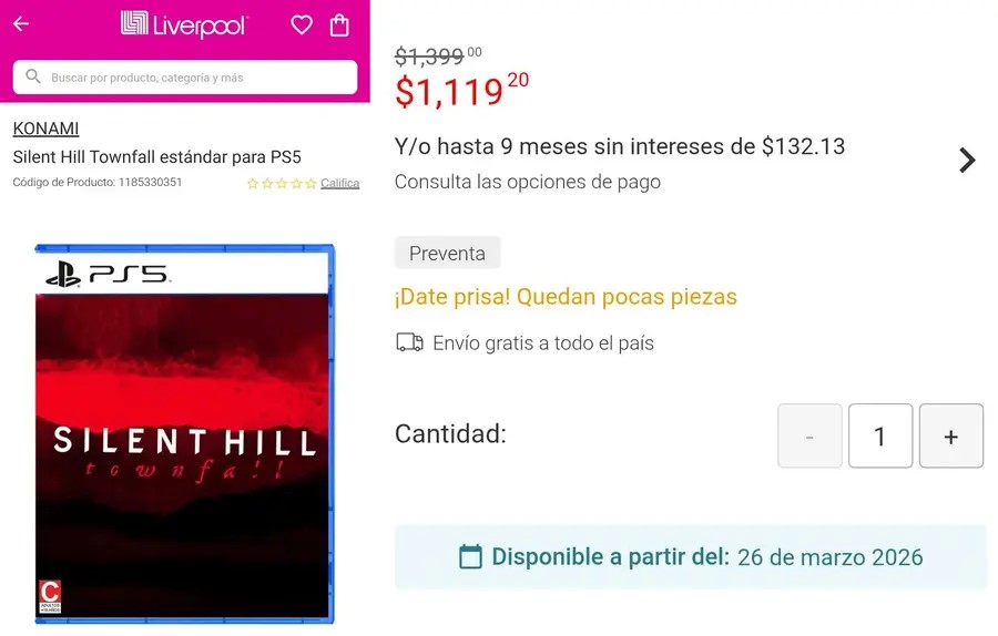 Страница Silent Hill: Townfall в Liverpool Mexico