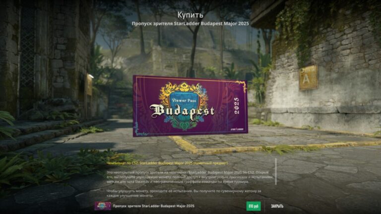 Пропуск зрителя к старладдер будапешт мажор 2025