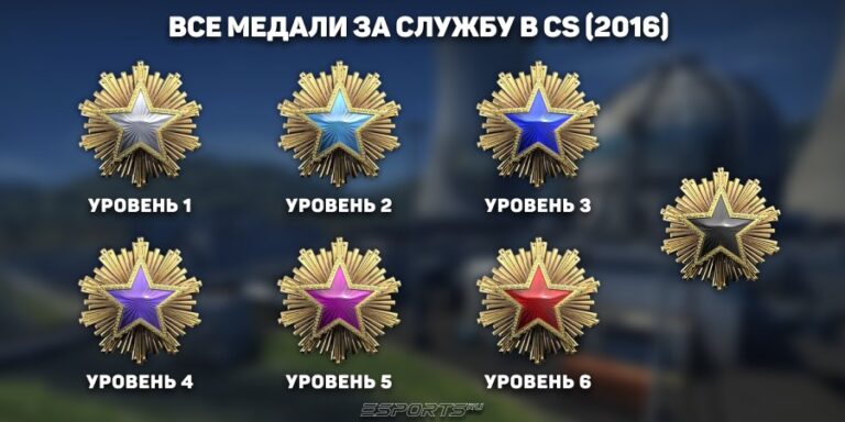 Медали за службу кс 2