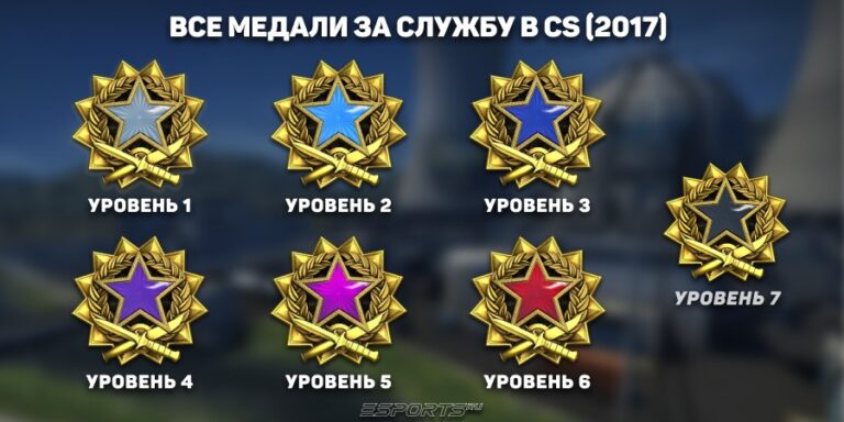 Медали за службу кс 2