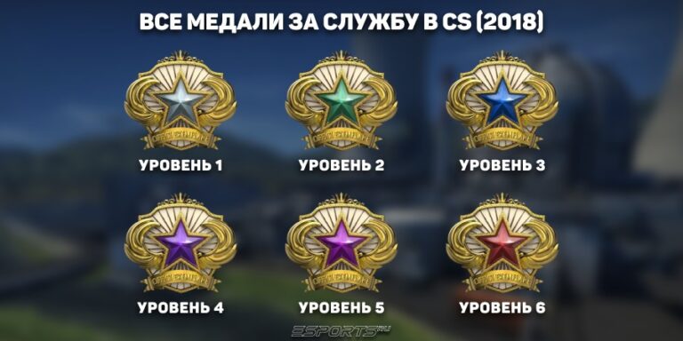 Медали за службу кс 2