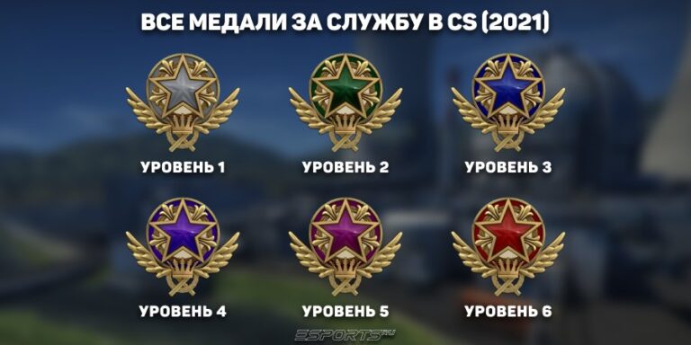 Медали за службу кс 2