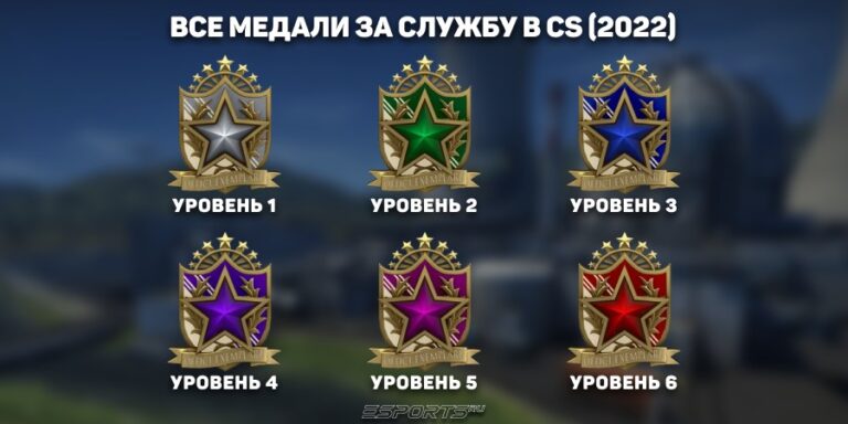 Медали за службу кс 2