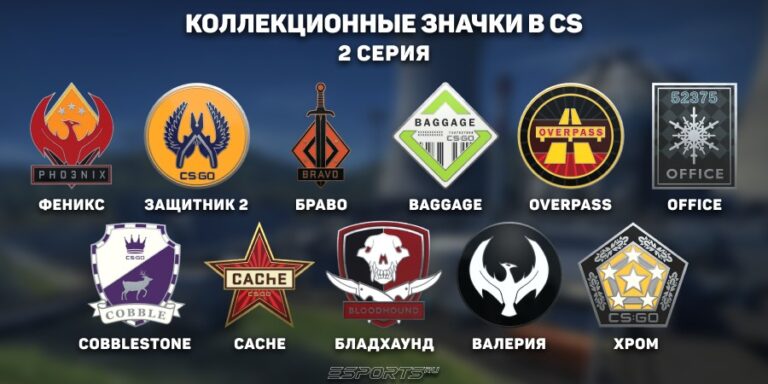Коллекционные значки в кс серия 2