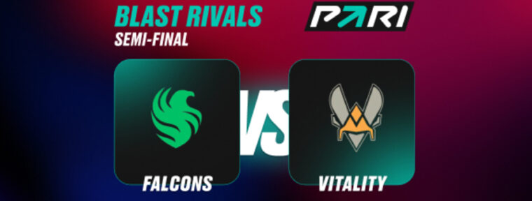 Клиенты PARI считают, что Falcons победят Vitality в полуфинале BLAST Rivals Fall 2025
