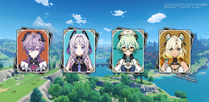 Отряд 1 с Дурином в Genshin Impact