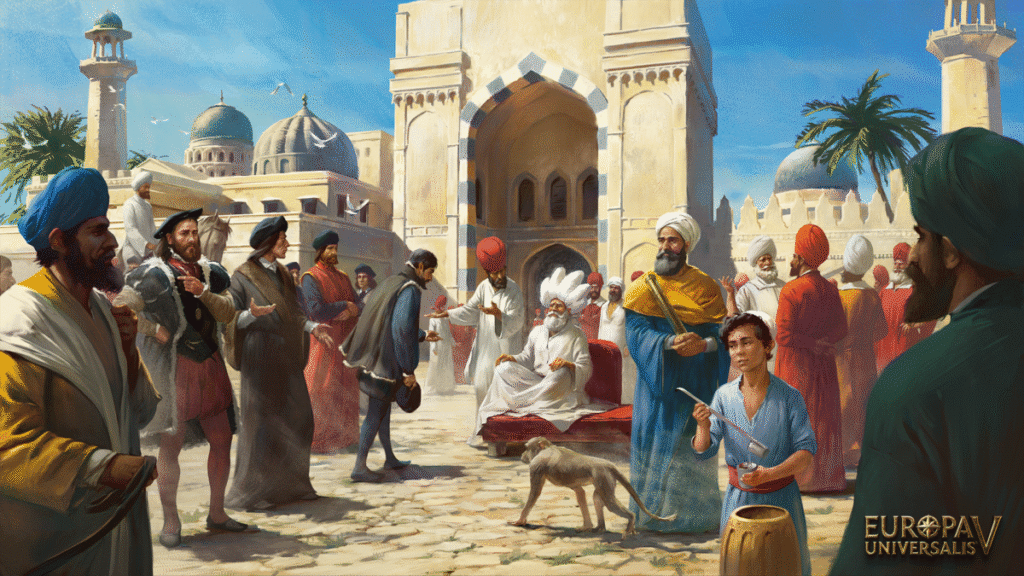 Экран загрузки из Europa Universalis V