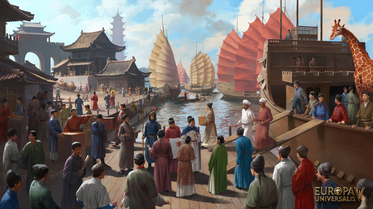 Экран загрузки из Europa Universalis V