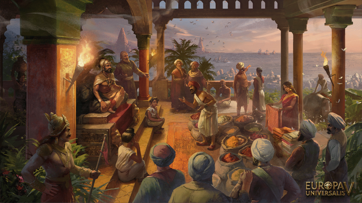 Экран загрузки из Europa Universalis V