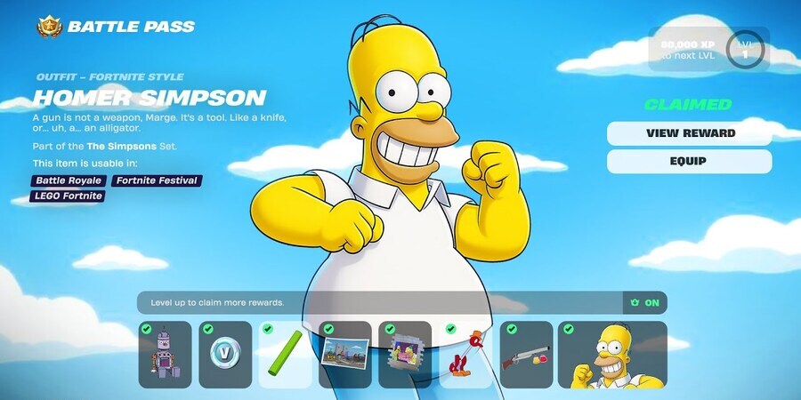 Коллаборация Fortnite и &laquo;Симпсонов&raquo;