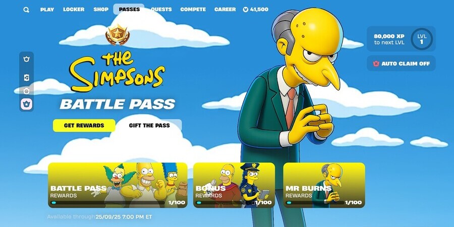 Коллаборация Fortnite и &laquo;Симпсонов&raquo;