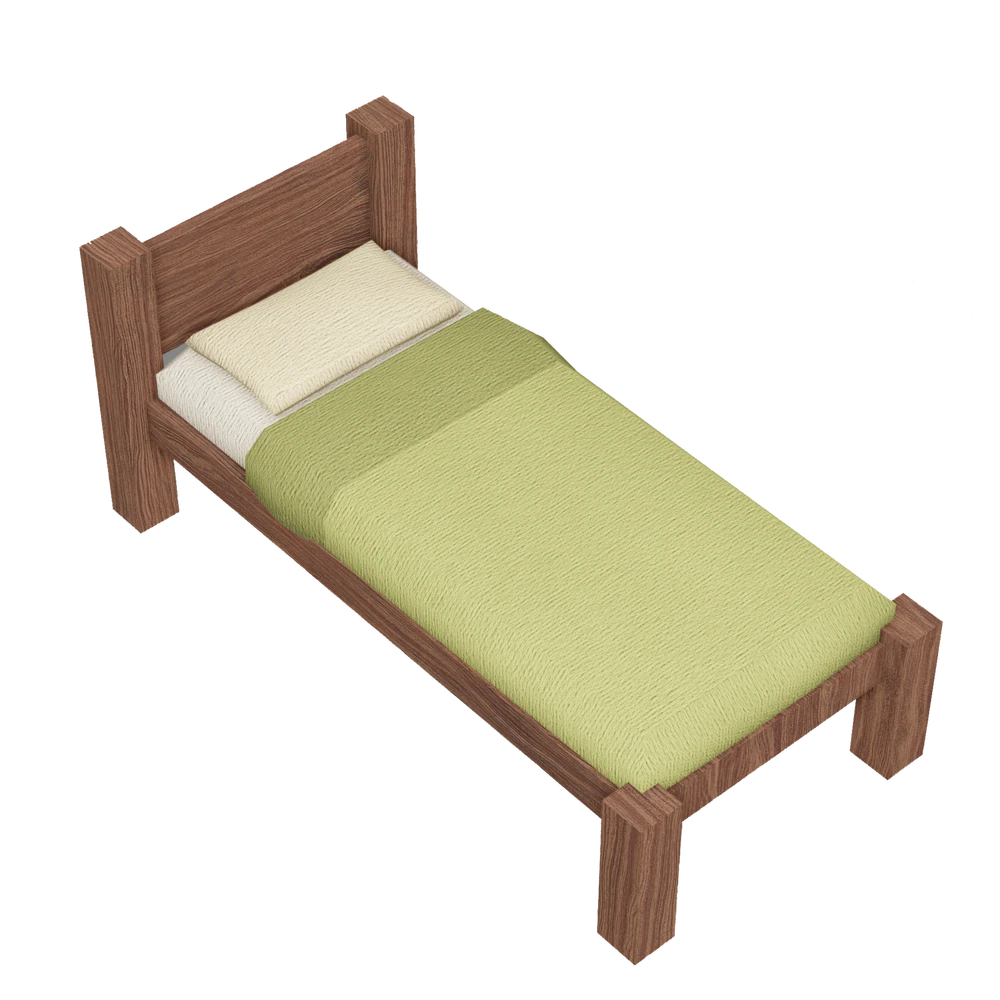 Обычная кровать 99 ночей в лесу