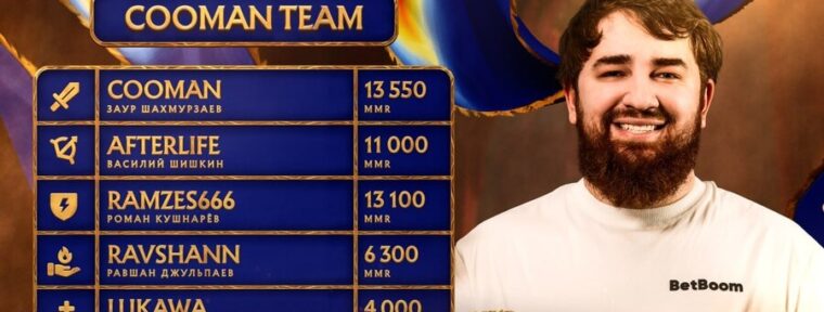 Cooman Team — стала известна девятая команда на BetBoom Streamers Battle х Динамо 12