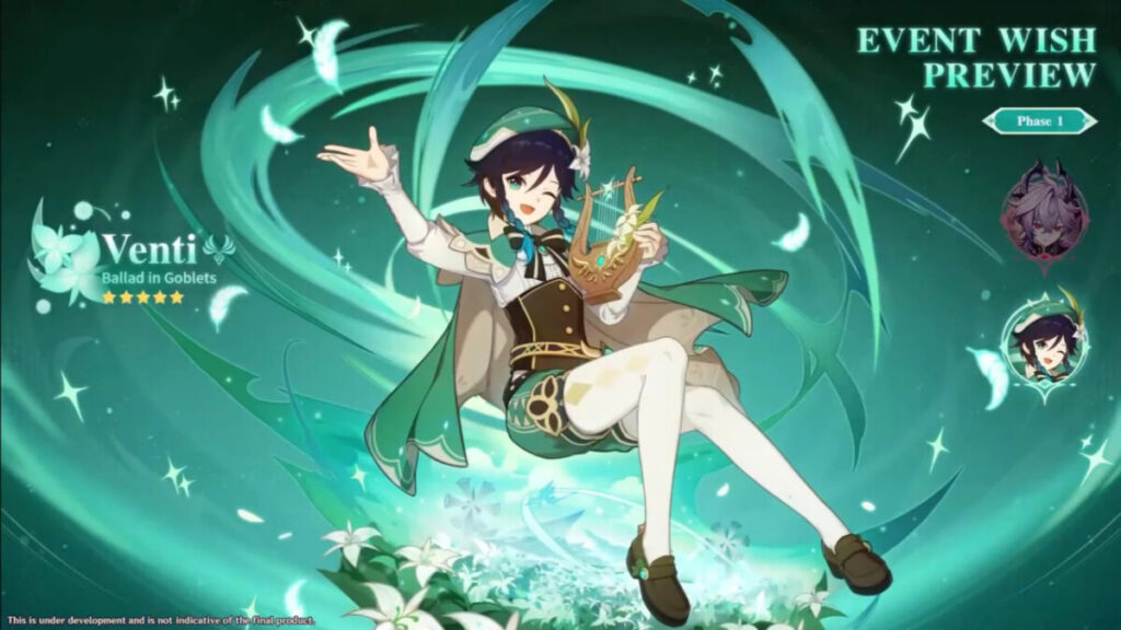 Баннер Венти в Genshin Impact