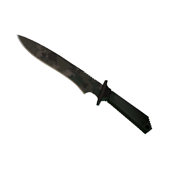 Классический нож | Пиксельный камуфляж &laquo;Лес&raquo;
