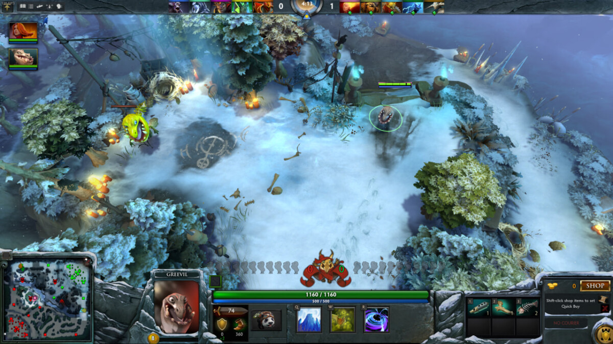 Интерфейс Отморожества 2012 в Dota 2