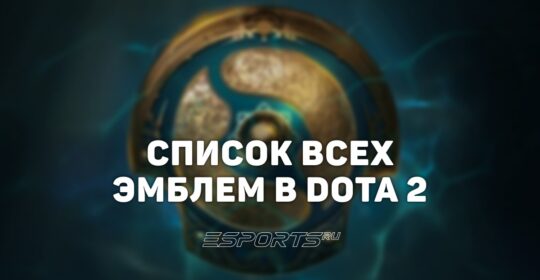 Все эмблемы в Dota 2