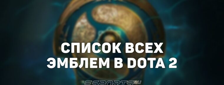 Все эмблемы в Dota 2