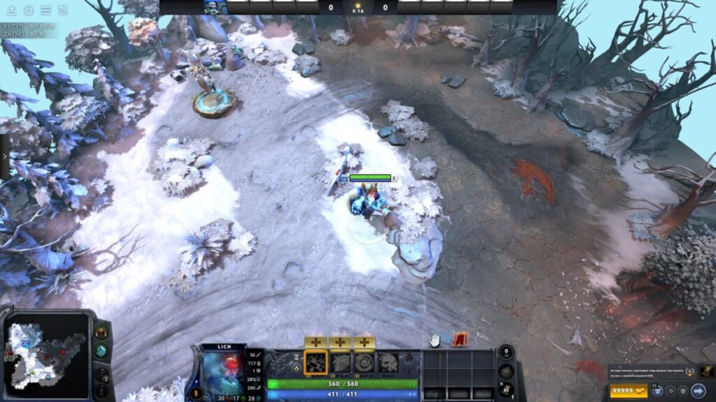 Стиль интерфейса Azure Constellation в Dota 2