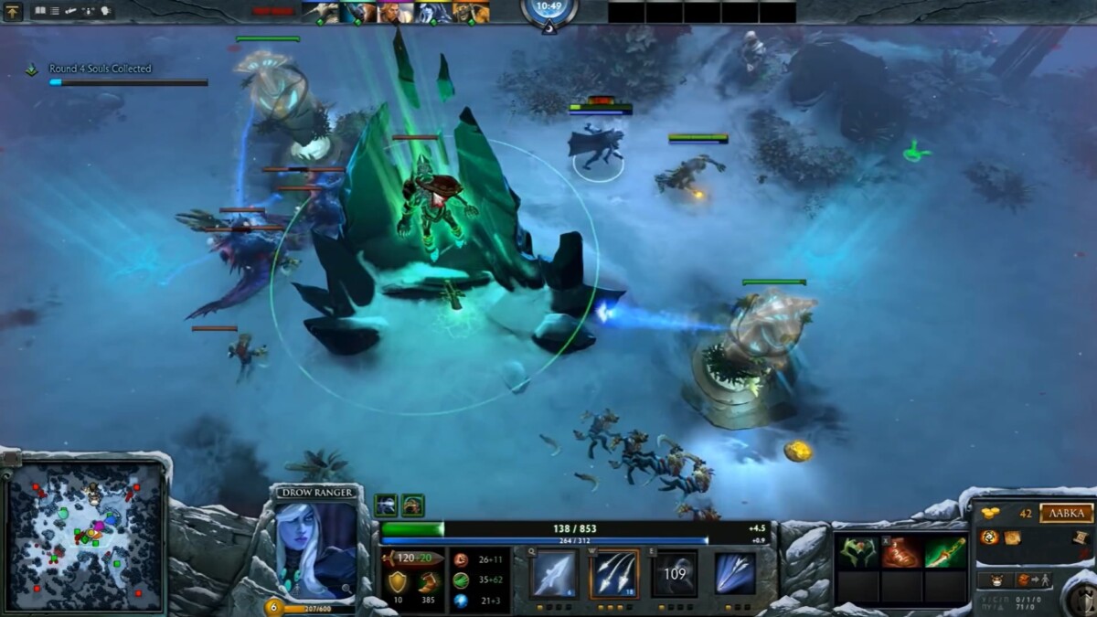 Трон с Wraith King в Dota 2 из события Холодрыжество 12