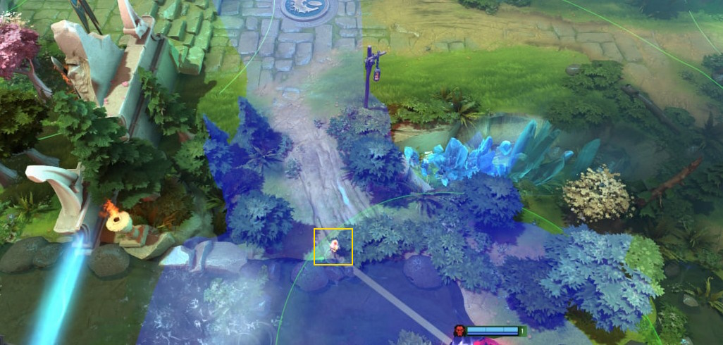 Пример вардов рядом с новыми вратами Сил Света патче 7.40b