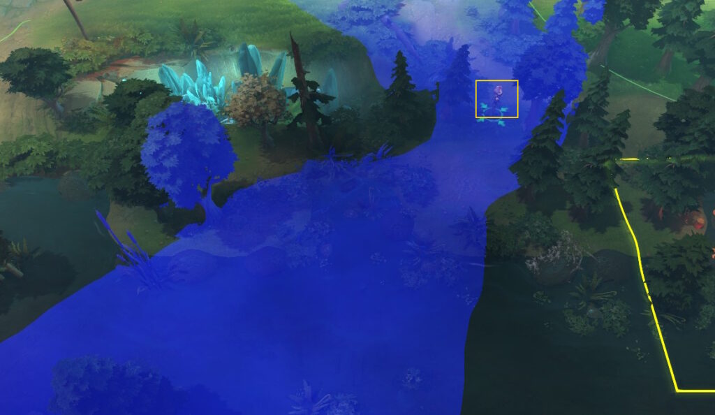 Пример вардов рядом с новыми вратами Сил Света в патче 7.40b