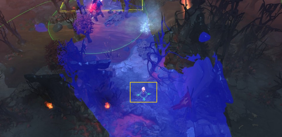 Пример вардов рядом с новыми вратами Тьмы в патче 7.40b