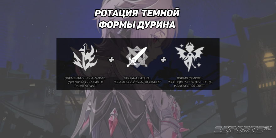 Ротация Дурина форма 2 в Genshin Impact
