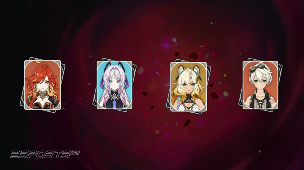 Отряд 3 в Мрачный натиск в Genshin Impact