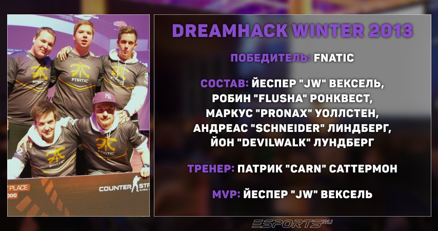 DreamHack Winter 2013 — fnatic