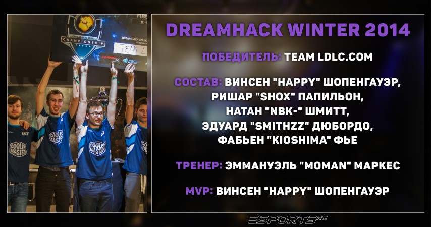 DreamHack Winter 2014 — Team LDLC.com