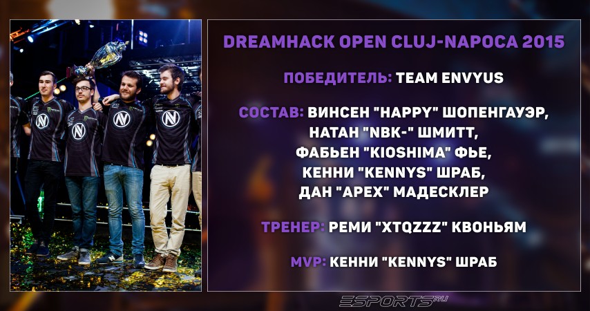 DreamHack Open Cluj-Napoca 2015 — Team EnVyUs