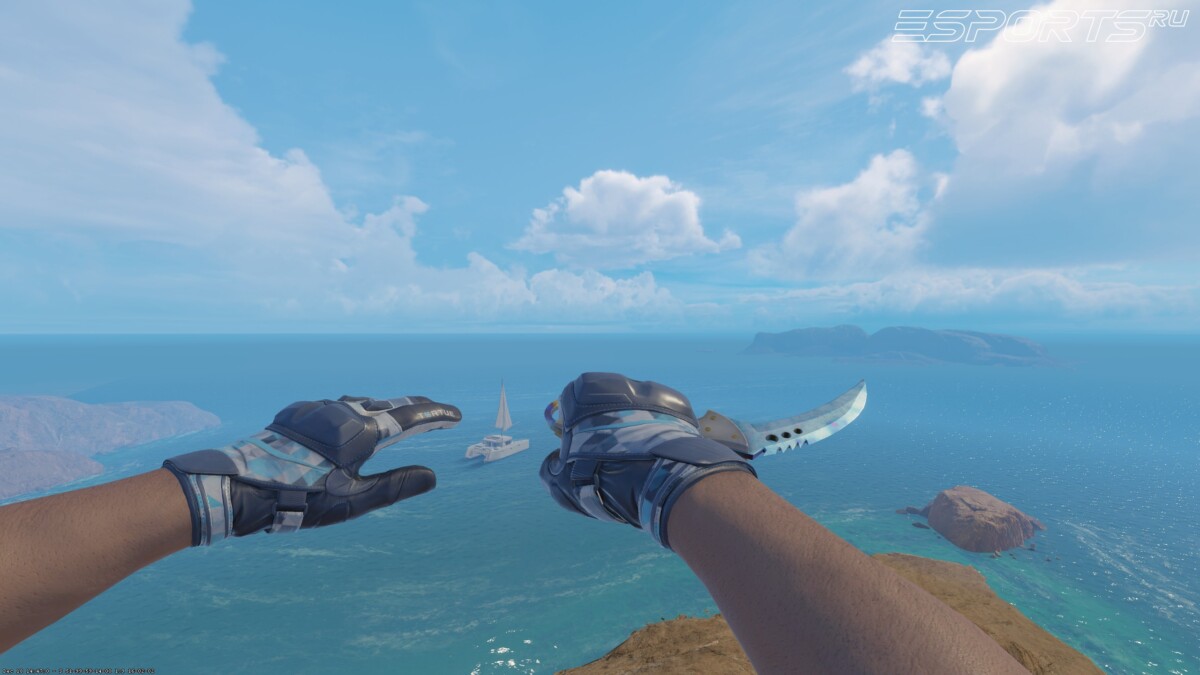 нож Коготь Поверхностная закалка блю гем паттерн 241 кс2