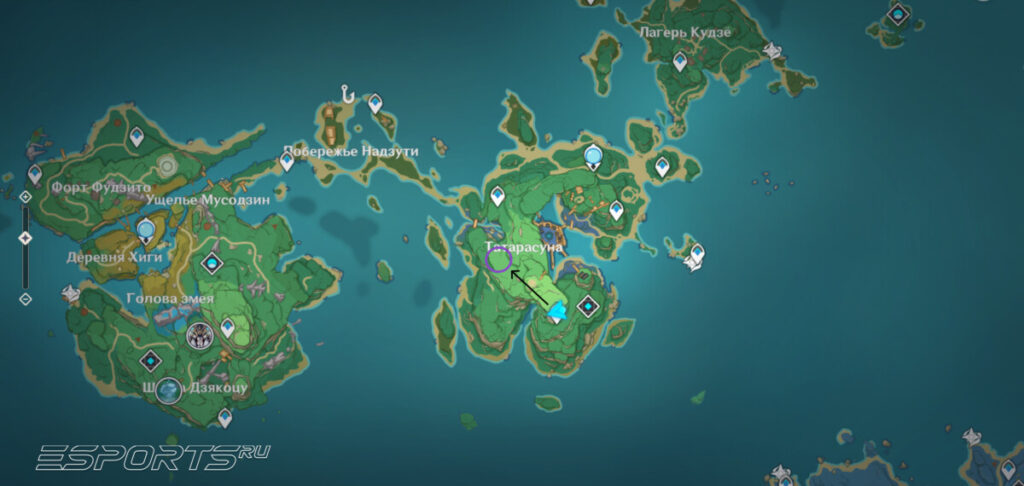 Усыпальница глубин в Инадзуме