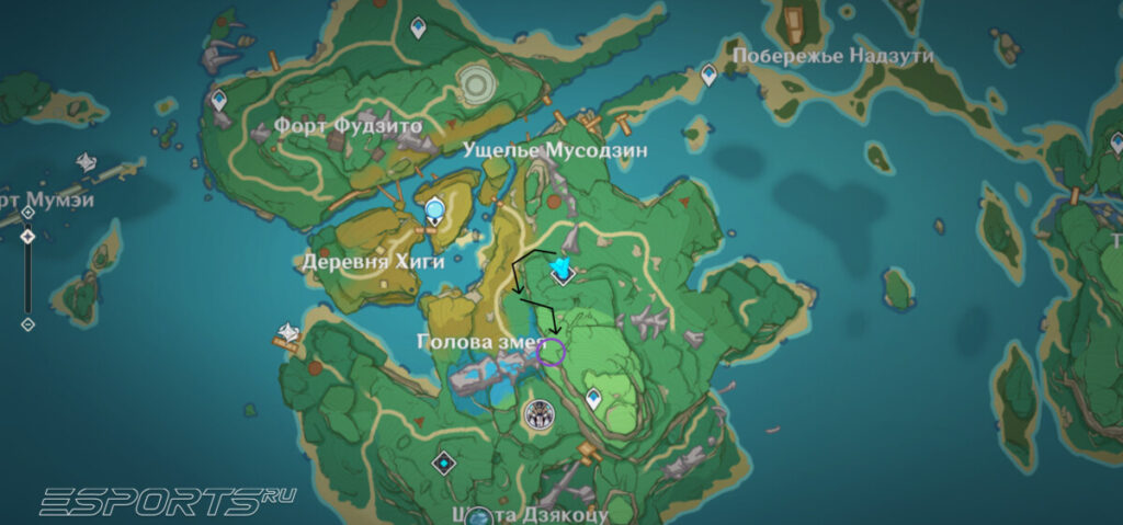 Усыпальница глубин в Инадзуме