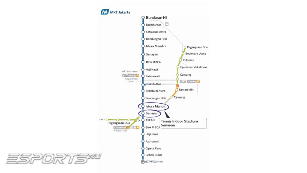Схема метро в Джакарте