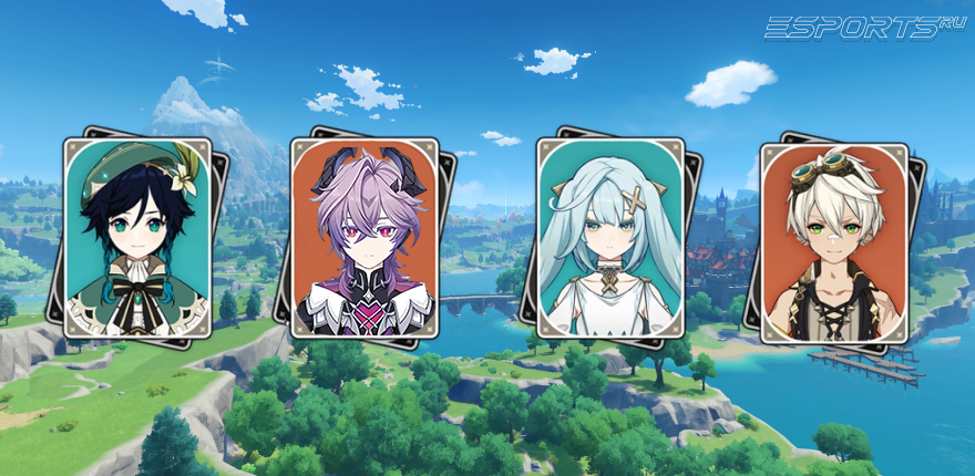 Отряд 2 для Венти в Genshin Impact