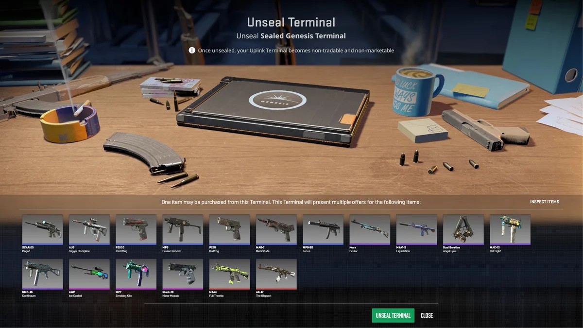 Терминал Генезис в КС2