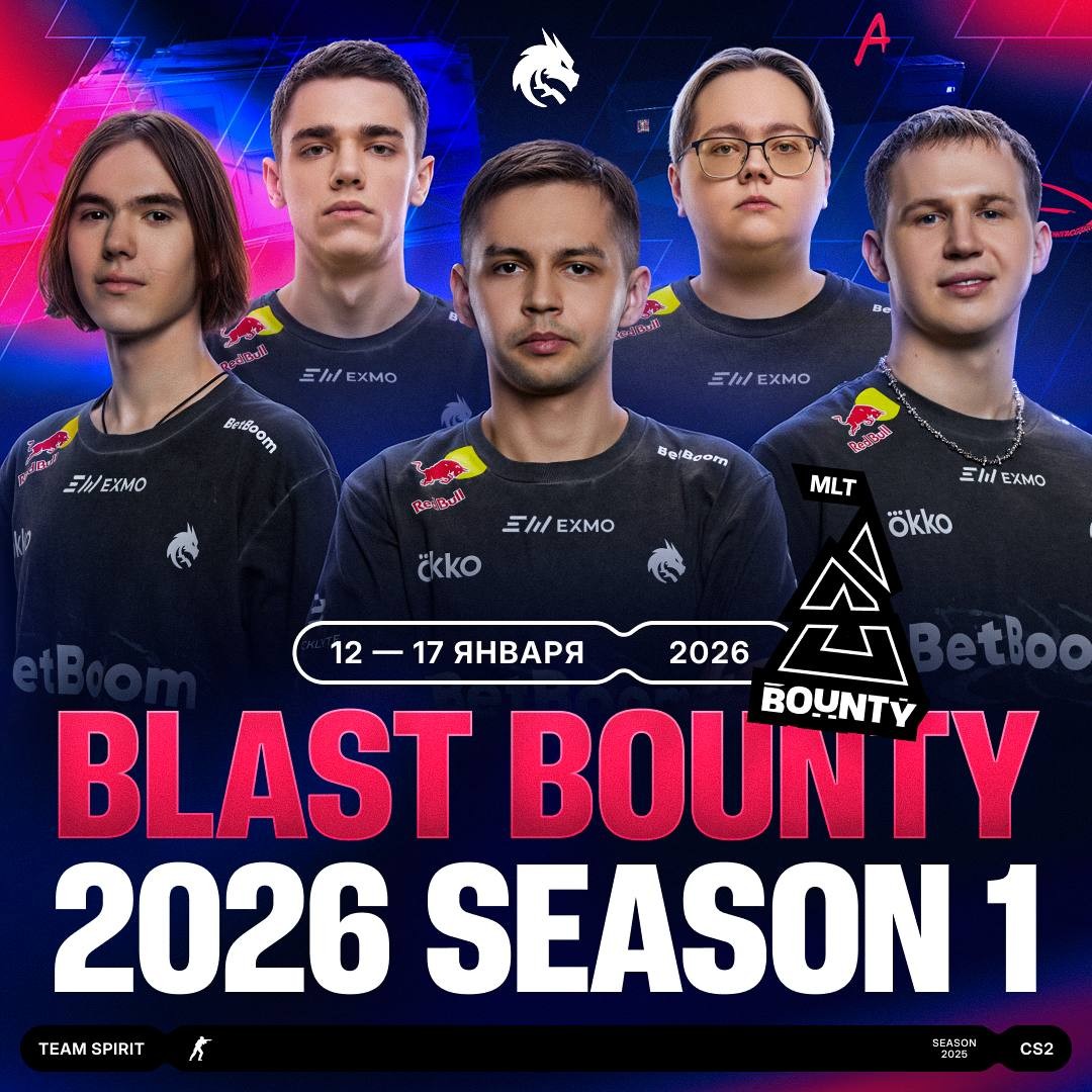 Анонс Team Spirt на BLAST Bounty 2026 Season 1