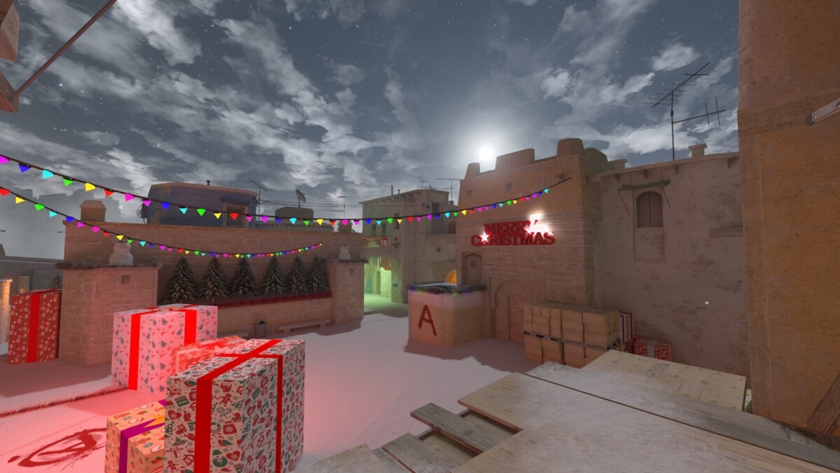 зимний снежный мираж