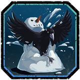 Winter Crow Badge
