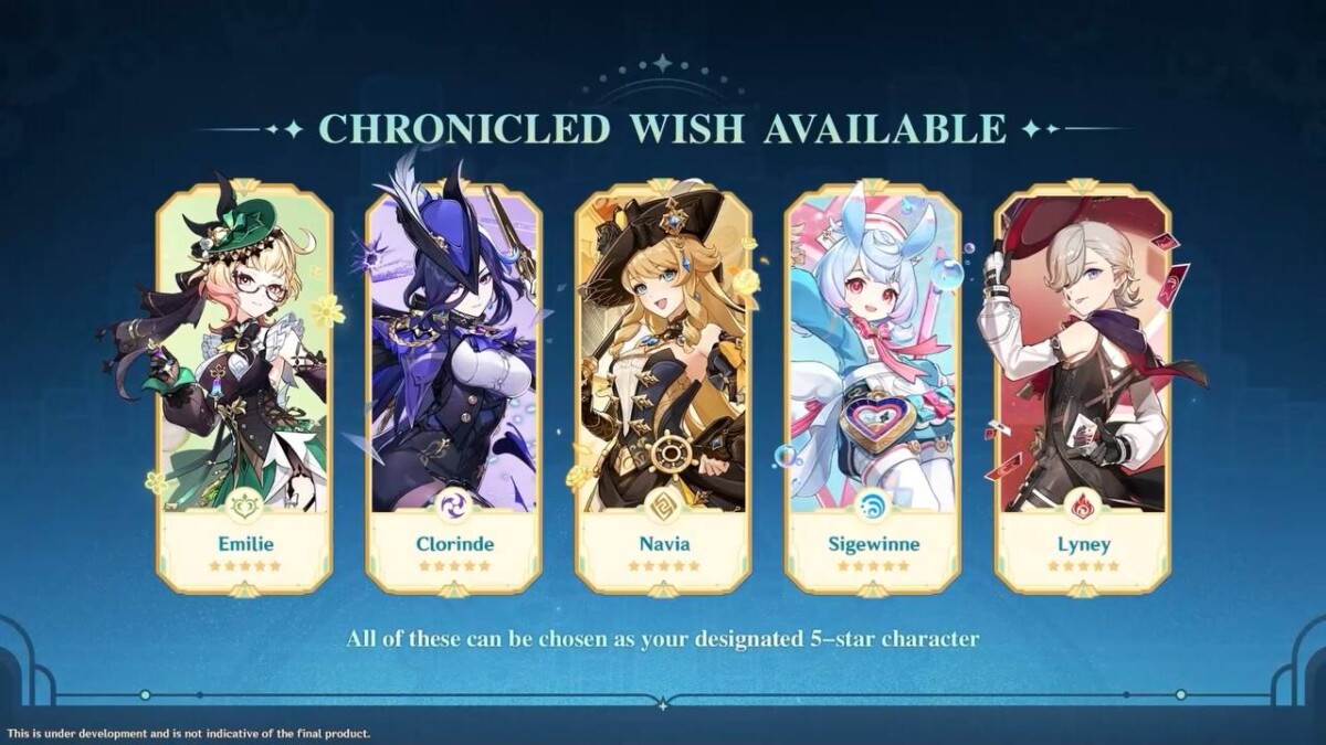 Региональный баннер Фонтейна в Genshin Impact 6.5