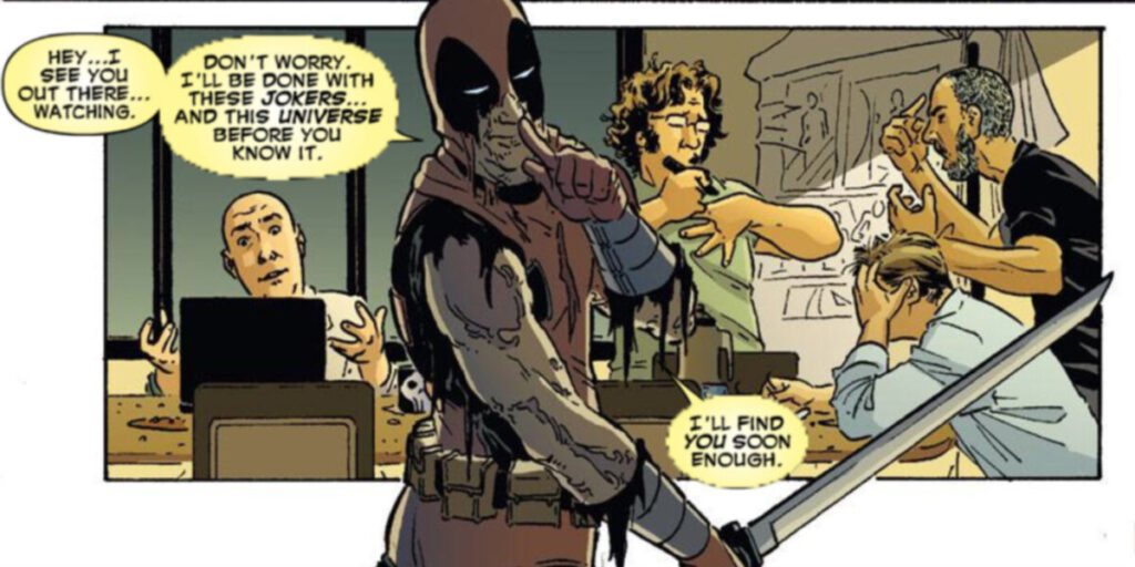 Дэдпул 2012 года расправляется с писателями студии Марвел