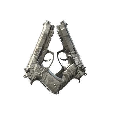 Dual Berettas | Silver Pour