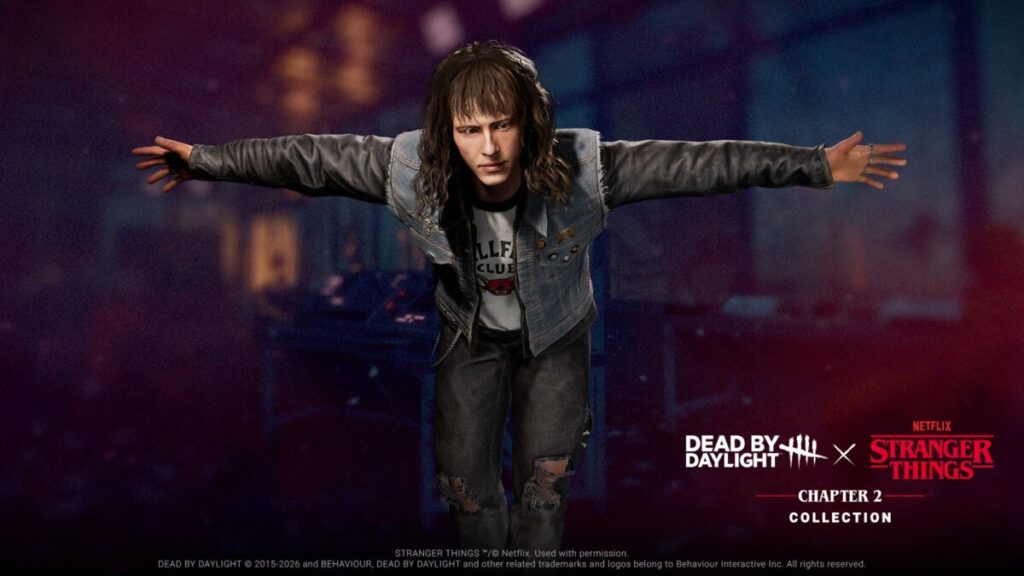 Эдди Мансона в качестве легендарного образа для Дастина из «Очень странных дел» в коллаборации с Dead by Daylight